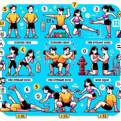 하루 5분으로 허벅지 살을 공격하라